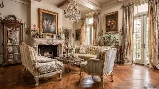 Beautiful French Country Home Blends Antiques & European Charm