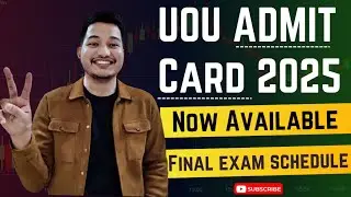 UOU ADMIT CARD 2025 || UOU ADMIT CARD DOWNLOAD 2025 || UOU EXAMINATION FINAL DATESHEET 2025