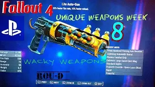 Fallout 4 - WACKY WEAPONS - UNIQUE CREATIONS -Adapted Laser RCW, Burst Gun, Deathclaw Fist, Auto-Gun