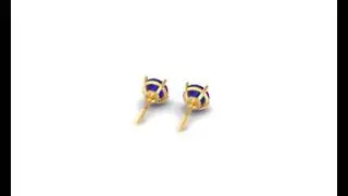 Blue Sapphire Earring