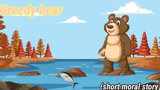 Greedy bear story! English story! kids learning moral story! bedtime story! cartoon story!