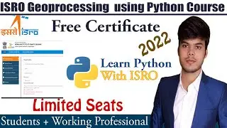 ISRO Python Training 2022 free course with certificate | Python Projects | free certificate by isro
