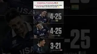 3 matchs and back to back wickets 11 #usa #cricket #t20worldcup