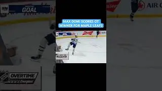MAX DOMI SCORES OT WINNER FOR MAPLE LEAFS OVER JETS
