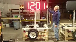 Trailer Mountable, Battery Operated, Outdoor GPS Atomic Time of Day Clock- DC-150-GPS-P