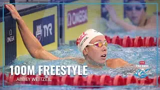 Abbey Weitzeil Gets the Win in Women's 100M Freestyle | 2023 TYR Pro Swim Series Westmont