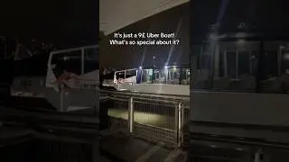 Magical Uber boat ride in London❤️ #shortsfeed #shorts #ytshorts #uberboat #londonattractions #boat
