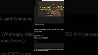 ZecOps: Espionaje WhatsApp iOS con Spyware Vendor Revelado #shorts