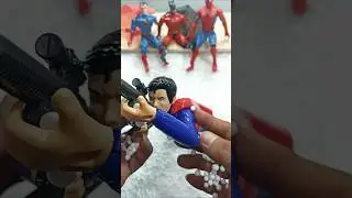 Hunting SUPERHERO IN FOAM SUPERMAN #shortvideo