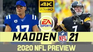 Indianapolis Colts @ Pittsburgh Steelers - NFL 2020 Week 16 - Madden Simulation - 4K