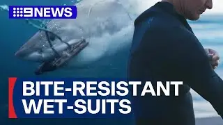 'Bite-resistant Wet-Suits' put to the test against Great White Shark | 9 News Australia