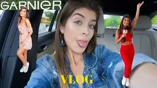 VLOG: Garnier Influencer Event, Spray Tan, Mani Pedi, and Live TV | CATANO GLAM ENGLISH
