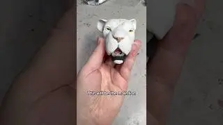 Watch how I sculpt a lion head for an artdoll. #lion #sculpting #sculpey #polymerclay #artdoll