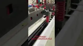 Newly designed 8 side seal bag making machine is making flat bottom bag.​&lrm;͏ 