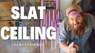 White Oak Slat Ceiling! We didn't do it first... but did we do it best?!