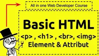 HTML Element & Attribut - h1, p, br, title tooltip - Free Course