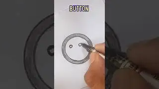 How to draw a Button easily #shorts