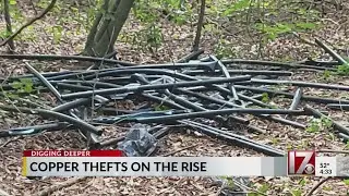 Copper thefts on the rise
