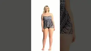 Profile by Gottex Plus Size Shibori Flyaway One Piece Swimsuit | SwimOutlet.com