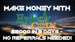 HYDROCOIN - $3000 IN 3 DAYS - NO REFERRALS NEEDED! BEST NEW ICO - CRYPTO LENDING!