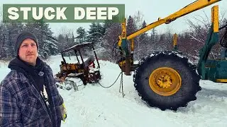 Plowing Our 1km Driveway with an Old John Deere (GONE WRONG)