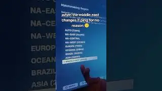 when the middle east server changes it ping for no reason #fortnite #gaming #server