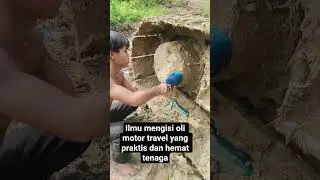 Mengisi Oli Motor Travel#alatberat#motortravel#excavator#tutorial