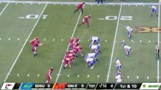 2018 | Iowa State vs South Dakota State | 1st Quarter & Rain Delay | NCAA Football | 9-1-2018