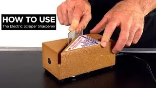 How to use Electric Scraper Sharpener