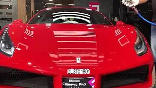 #Ferrari 488 GTB Protected with World No 1 Paint Protective coating #Ceramicpro 9H
