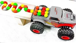 Marble Run Race ☆ HABA Wave Slope & DIY Wooden Slopes & Forklift & ASMR