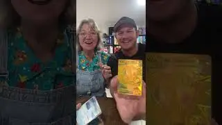 Pulling the gold charizard on livestream