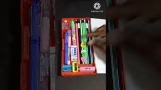 filling my cute super Spider-Man Jumbo pencil box with filling beautiful stationery/shorts