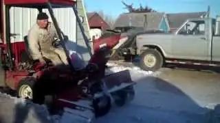 Toro Groundsmaster 345 with snowblower