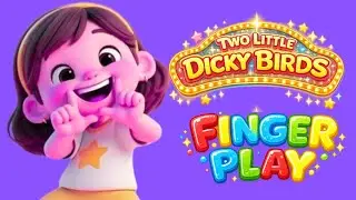 Two Little Dicky Birds | Finger Play Kids Song 🐦👉 | KIZSONG