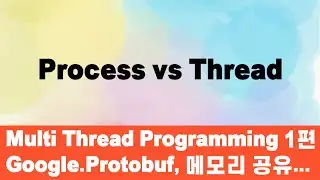Multi Thread Programming, Part 1 - Process vs Thread