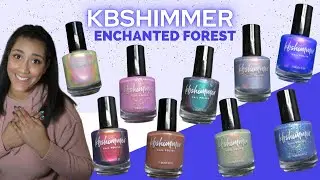 KBShimmer │Enchanted Forest Collection │Live Swatches and Reviews │Polish with Rae