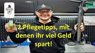 Das Minimum an Fahrradpflege: Fahrradkette ölen und Luftdruck kontrollieren.