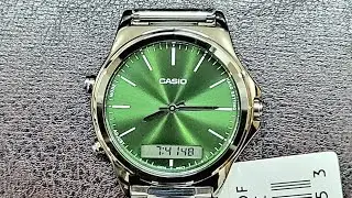Casio Digital Analog MTP-VC01D-3EUDF(green dial) under 4000₹ 🇮🇳