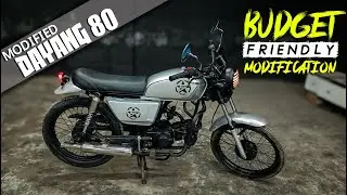 Dayang 80cc bike bike modified to cafe racer