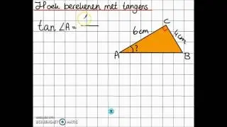 Hoek berekenen met de Tangens