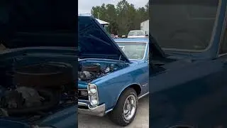 1966 GTO has 400  4 speed marina blue/Corner classic Car ￼Hunter (muscle car Corner) 😎