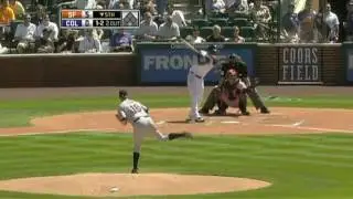 2009 Giants: Matt Cain tosses six brilliant innings, surrendering 1 hit, fanning 7 Rockies (5.07.09)