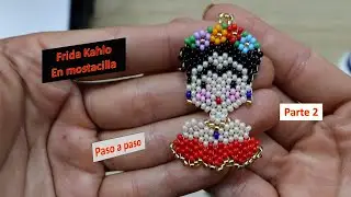 Como tejer una Frida Kahlo en mostacilla Parte 2 (paso a paso) Aniara Sanarte