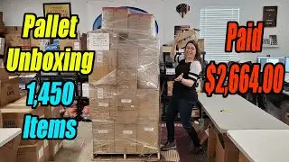Unboxing A Huge Pallet Paid $2,664.00 & it has 1,450 Items - What did I get? Online reselling