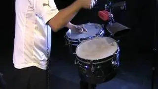 Cours de percussions populaires de l'ISAAC - exemple de charanga aux timbales