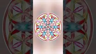 Mesmerizing Mandala Process | Digital Art in IbisPaint #shorts