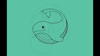 Whale Circe Grid Logo Animation in After Effects