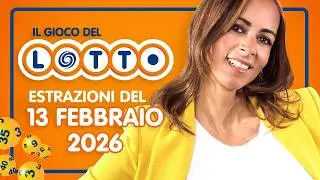 Estrazione in diretta del Gioco del Lotto e del Simbolotto di venerd&igrave; 13 Febbraio 2026