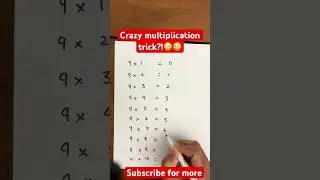 Level up your math game!🚀 This is a crazy multiplication trick! #MathTricks #MultiplicationHack